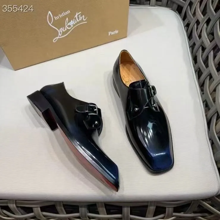 p920💰Men's shoes Christia*.Lobouti*🆑High-end men's business formal leather shoes | Classic red sole shoes | Original imported first-layer cowhide | Iconic rivet decoration | Water-dyed cowhide lining | Italian imported red cowhide outsole | High-end luxury | Perfect interpretation of fashion, sunshine, style, suitable for various occasions Size: 39-44 (customized at 38.45.46)